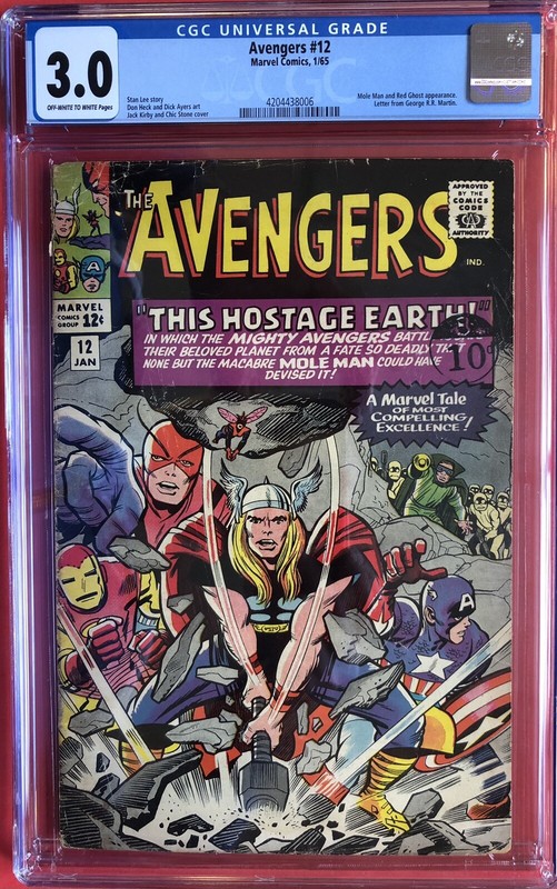 Avengers #12 (1965) CGC 3.0 Mole Man & Red Ghost Appearance