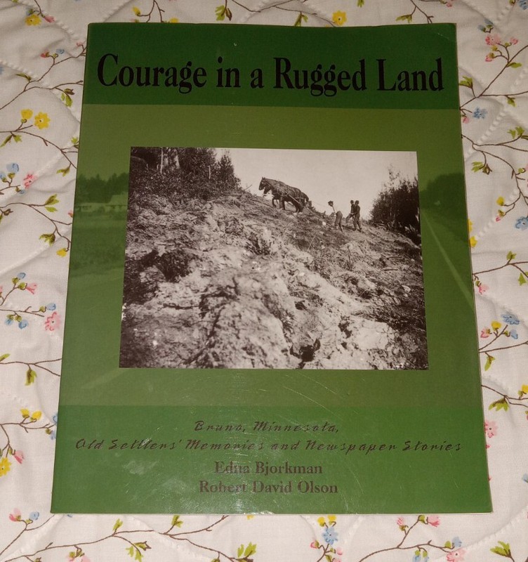 Bruno Minnesota MN Courage in Rugged Land Settlers Genealogy History BOOK RARE