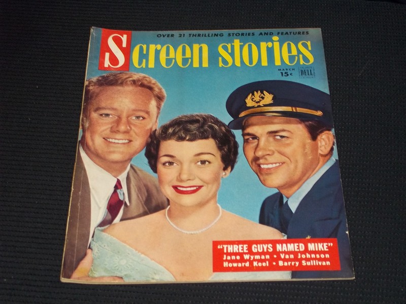 1951 MARCH SCREEN STORIES MAGAZINE – WYMAN JOHNSON KEEL FRONT COVER – E 14098