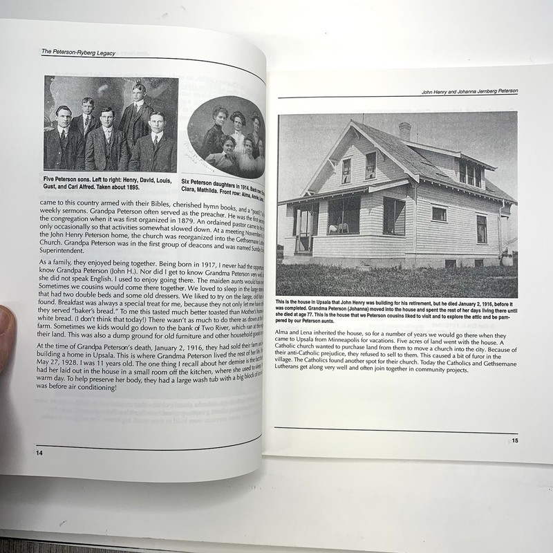 History and Genealogy of The Peterson Ryberg Families Upsala Minnesota gallery