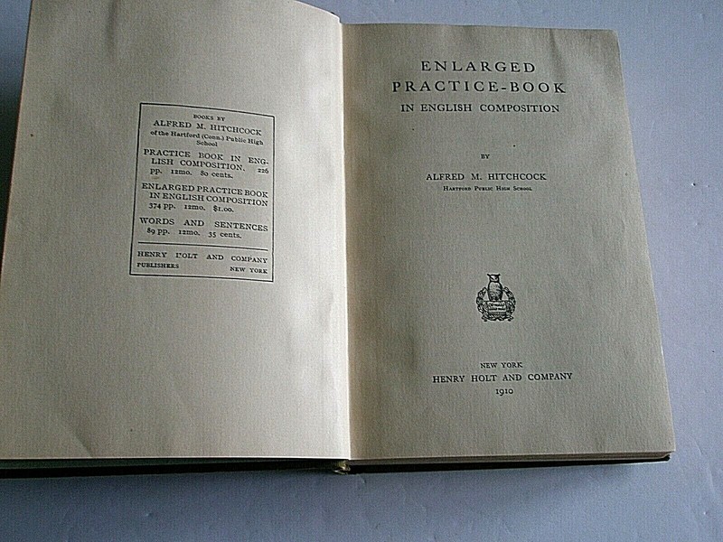 Enlarged Practice Book in English Composition 1910 Henry Holt & Co. gallery