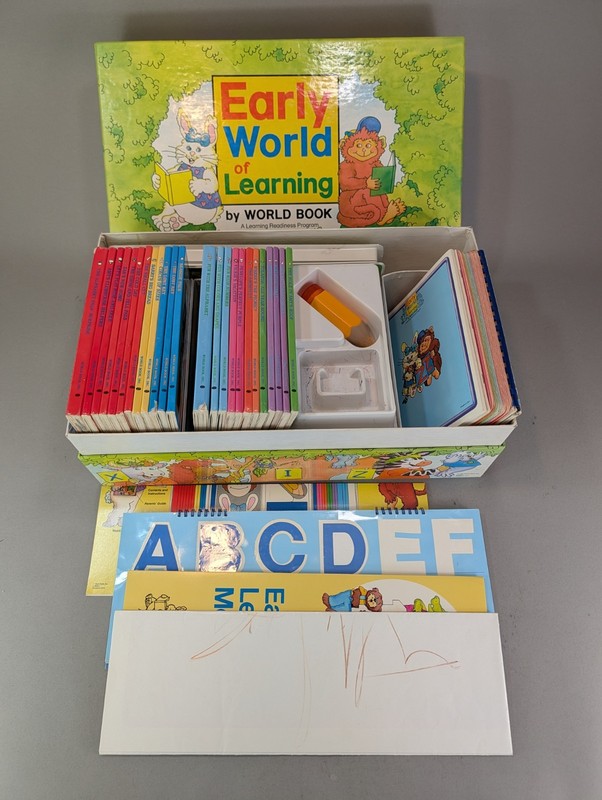 Vintage 1989 Early World of Learning Set by World Book – Almost Complete!