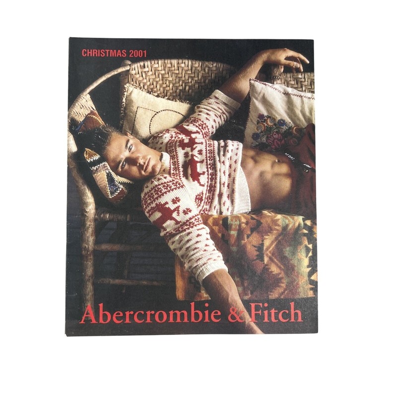 Vintage Abercrombie & Fitch A&F Magazine Christmas 2001 Luxury Fashion HTF RARE