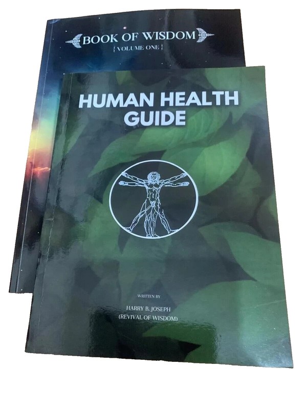 Human Health Guide and The Book of Wisdom By Harry B Joseph 2 book set Fast Ship gallery