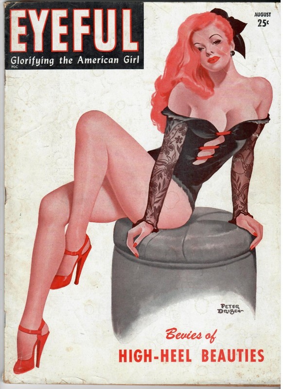 EYEFUL Magazine Aug. 1947 Cheesecake Photography, Peter Driben GGA Cover