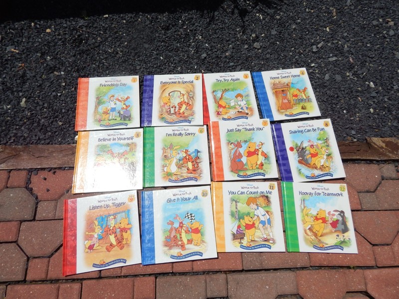 Disney Winnie The Pooh Lessons From 100 Acre Wood Lot of 12 Hardcover Books ****