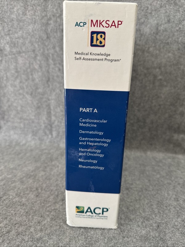 ACP MKSAP 18 Part A from American College of Physicians 2018 6 TPB Book Box Set gallery