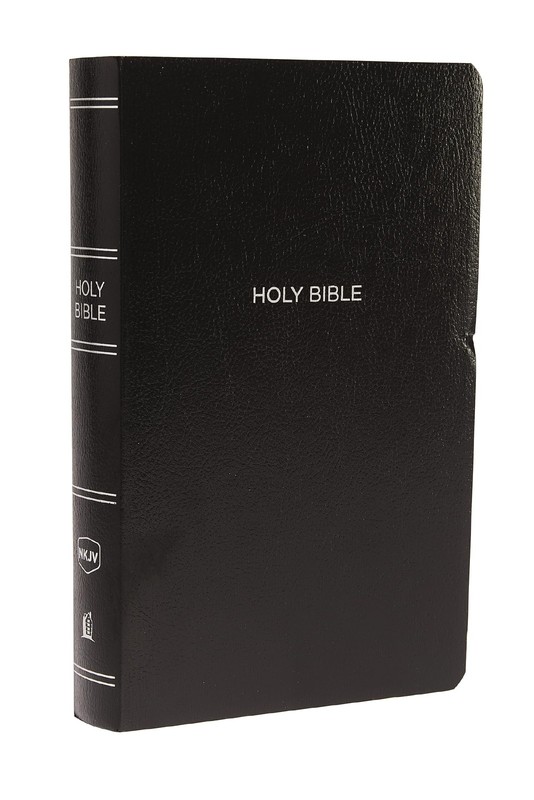 NKJV, Gift and Award Bible, Leather-Look, Black, Red Letter, Comfort Print: …