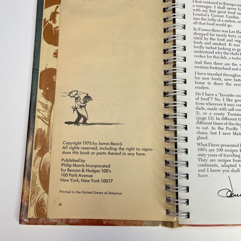 1976 Benson & Hedges Presents 100 of the Worlds Greatest Recipes by James Beard gallery