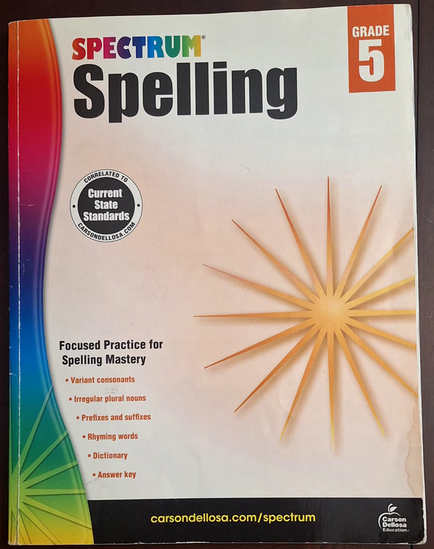 Spectrum 5th Grade Workbook Set + Coloring Book gallery