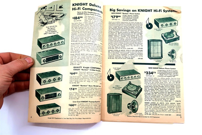 Vintage 1957 ALLIED RADIO Catalog Book with Original Mailing Envelope No 168 gallery