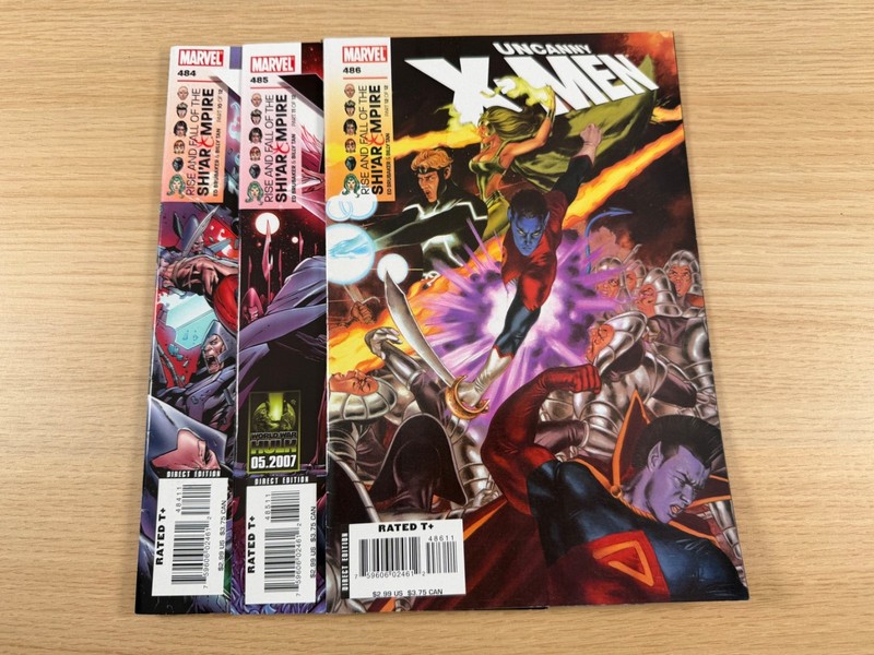 Marvel Uncanny X-Men 484 485 486 487 Brubaker Tan Larroca 2007 Comics Lot of 4