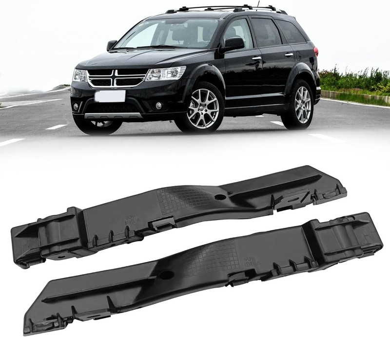 Front Bumper Left Right Bracket Set Compatible with Dodge Journey 2009-2018 Repl