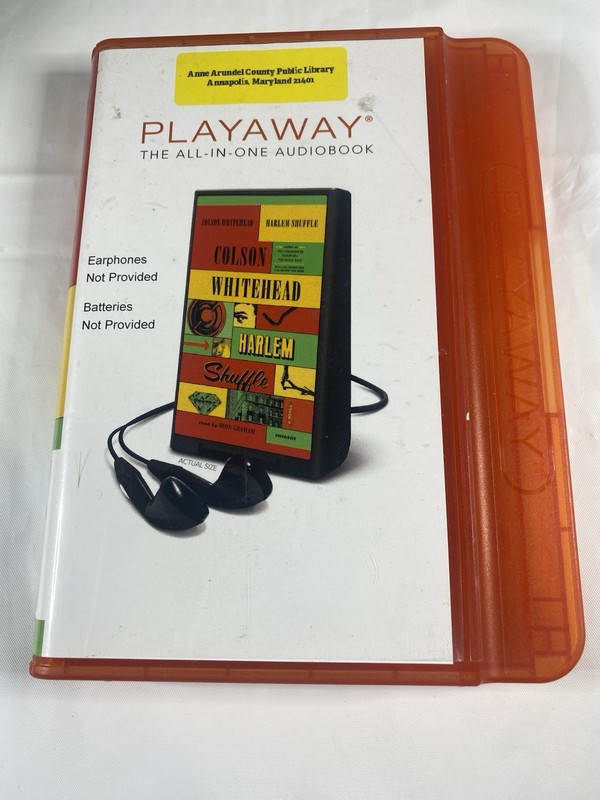 Harlem Shuffle Colson Whitehead Playaway Audiobook Ex Library