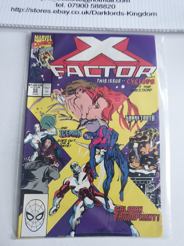 X-FACTOR ISSUE #53 1990 MARVEL COMIC 1st Series (Original Xmen Reunited) Vfn/Nm