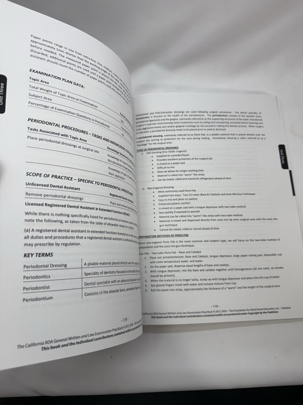 THE CALIFORNIA RDA GENERAL WRITTEN AND LAW EXAMINATION PREP BOOK no Study Cards gallery