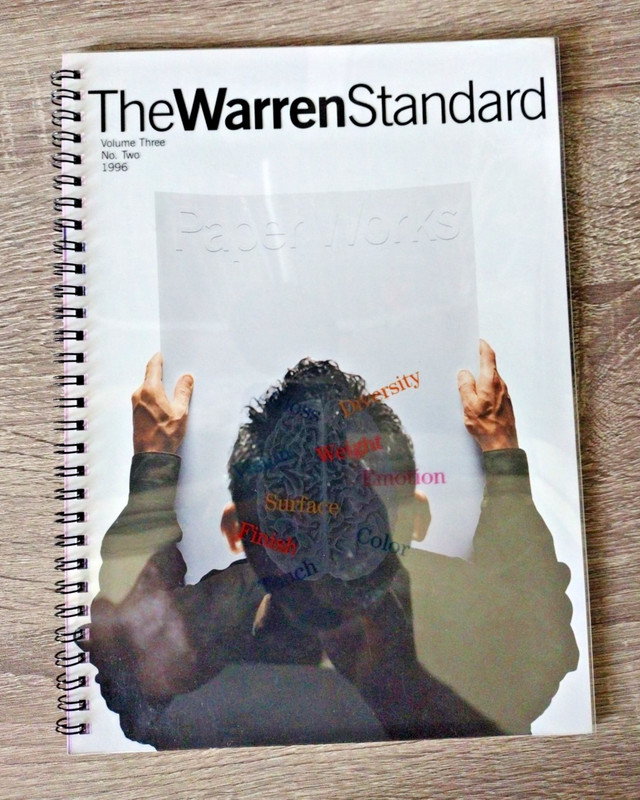 The Warren Standard 1996 Paper Works Colors Graphic Arts Design Reference