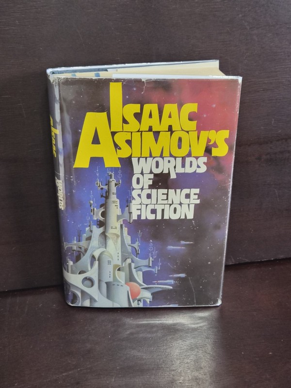 Isaac Asimovs WORLDS OF SCIENCE FICTION 1980 1st/1st HCDJ Scithers Anchor Mylar