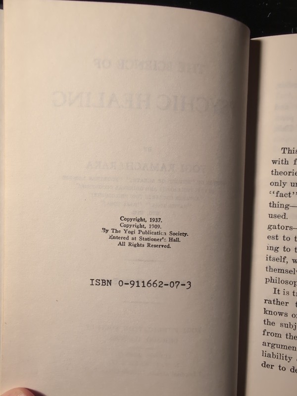 [Atkinson, William Walker] Yogi Ramacharaka. The Science of Psychic Healing. gallery