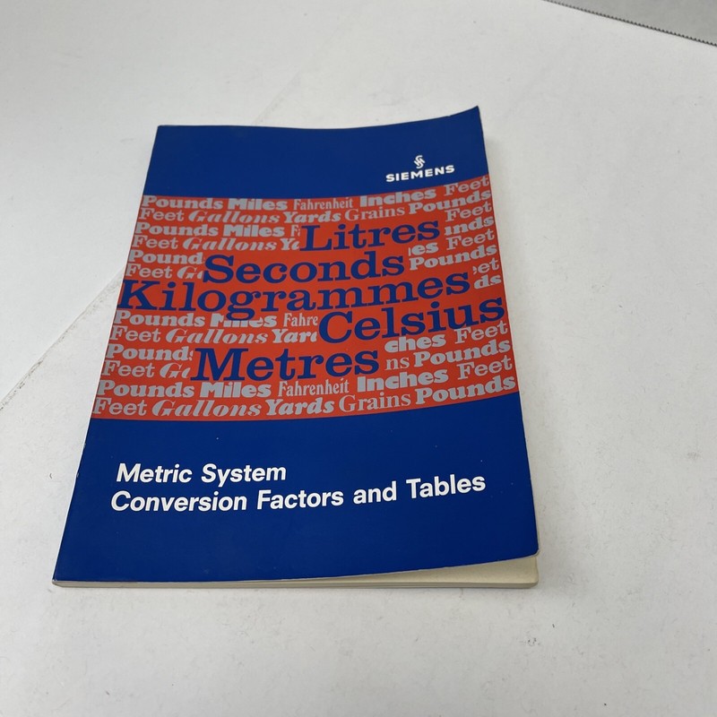 Metric System Conversion Factors And Tables (5th Ed.) by Hubner 1969 pbk