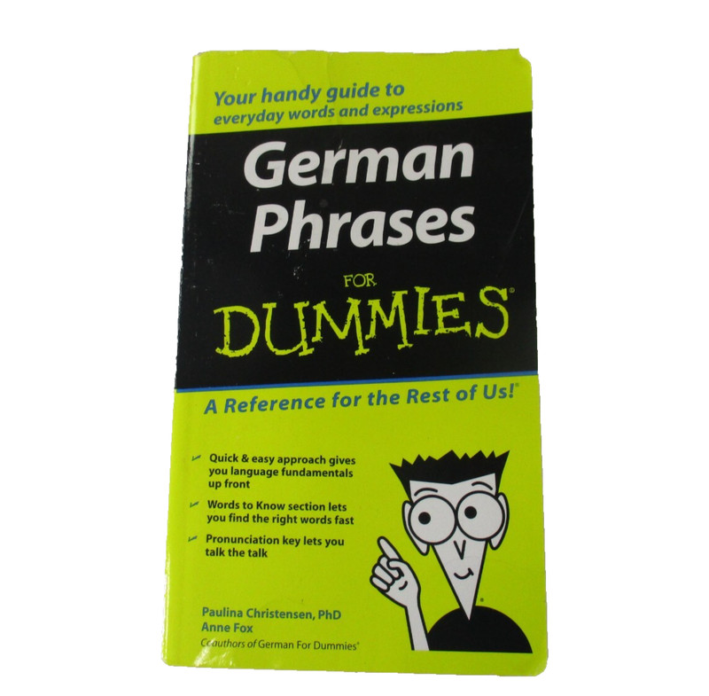 German Phrases For Dummies Paulina Christensen and Anne Fox Paperback 2005 Wiley