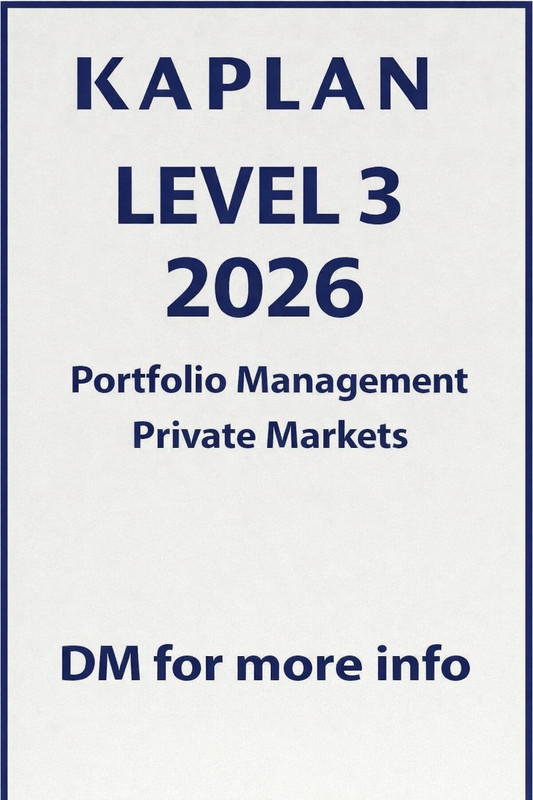 2026 Kaplan Schweser Notes CFA Level 3
