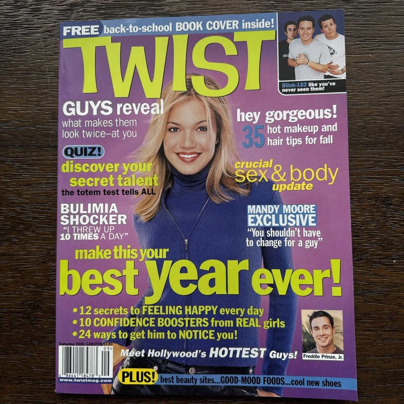 Twist Sept 2000 magazine MANDY MOORE COVER photo UNREAD