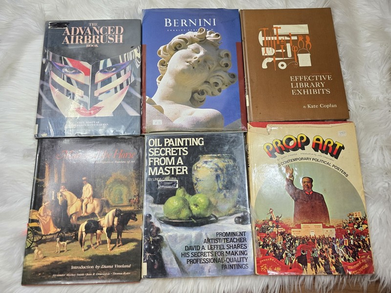 6 Vintage Lot Of Graphic Design Museum Art Paintings Books How To Bundle Lot B4