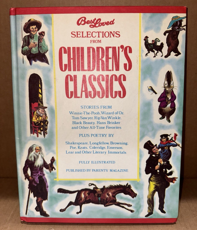 Vintage 1975 Best Loved Selections from Children’s Classics Hardcover Book