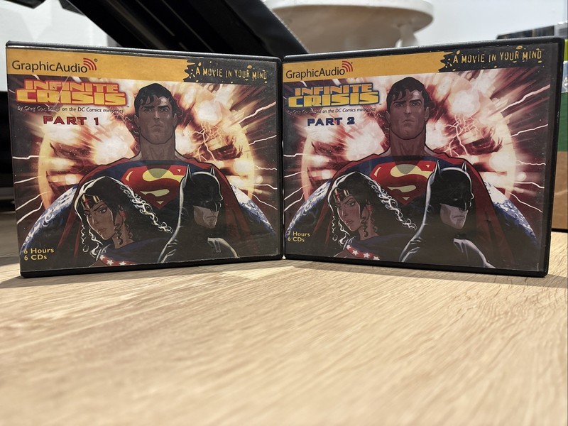 GraphicAudio DC Infinite Crisis Parts 1 & 2, 6 CD Sets Full Cast Complete Story