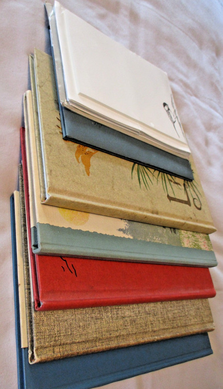 GWEN FROSTIC 5 Book 2 Notecard Lot Vintage Art Poems LILIES OF THE FIELDS Signed gallery