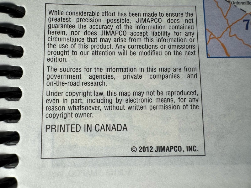 New York State Road Atlas 2012 JIMAPCO Street Guide Syracuse NY Road Map gallery