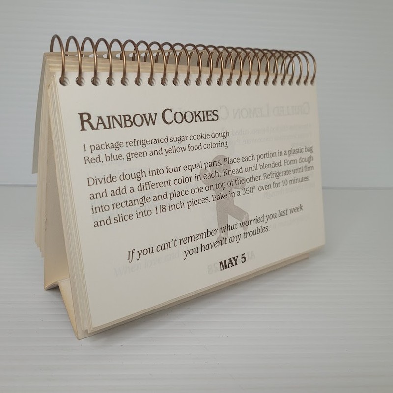 Treat Yourself 1992 Recipes Humor Cookbook VTG Every Day Year Mini Spiral Snacks gallery