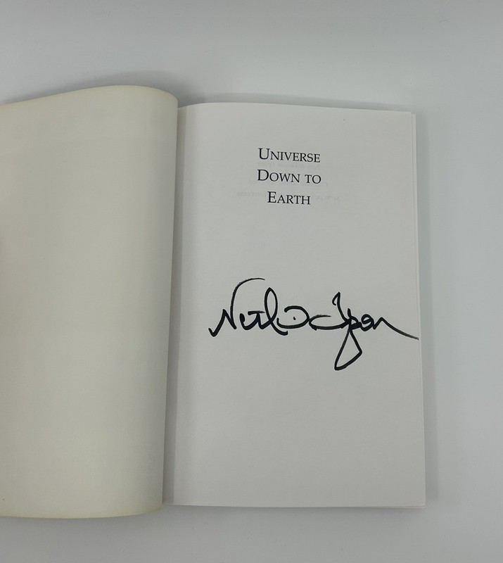 Universe Down to Earth By Neil Degrasse Tyson First Edition & Signed Paperback gallery