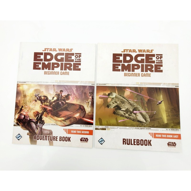 Star Wars Edge of the Empire Beginner Game Adventure Book & Rulebook