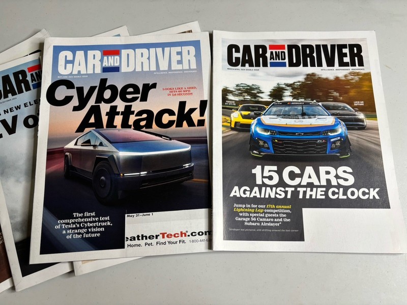 5 x Lot Car & Driver Magazines March - December 2024 Color Photographs gallery