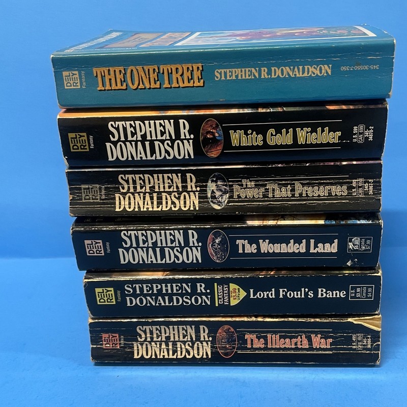 Stephen R Donaldson Thomas Covenant 1-6 Paperbacks