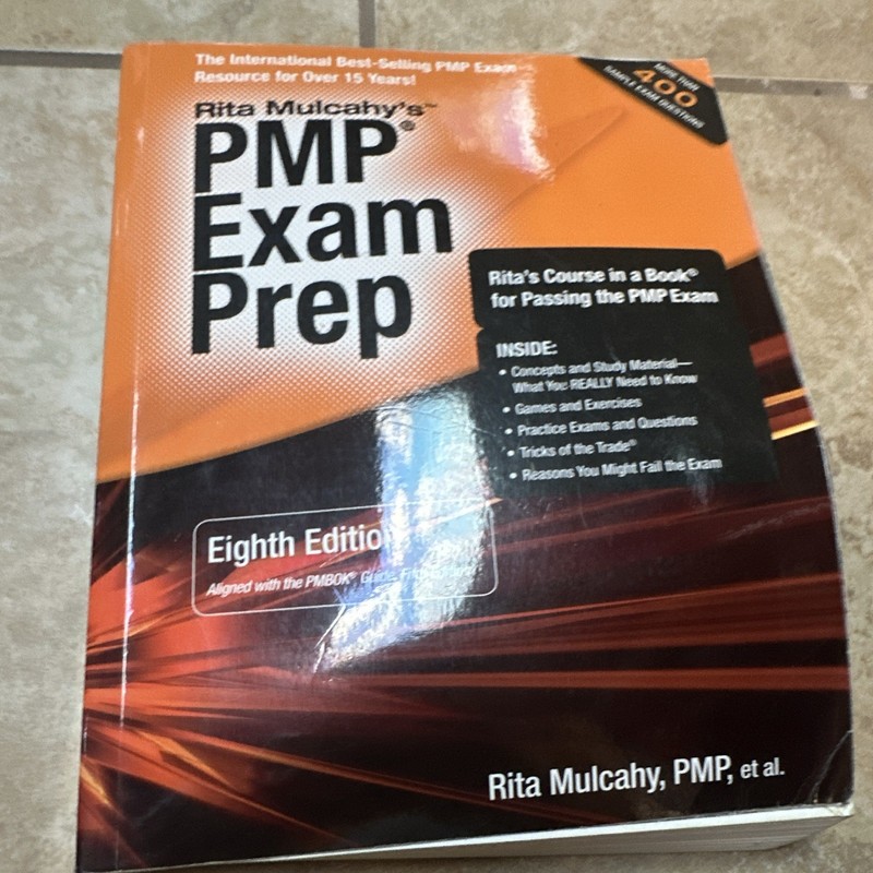Rita Mulcahy PMP Exam Prep 8th Ed Study Guide Paperback 2010 English