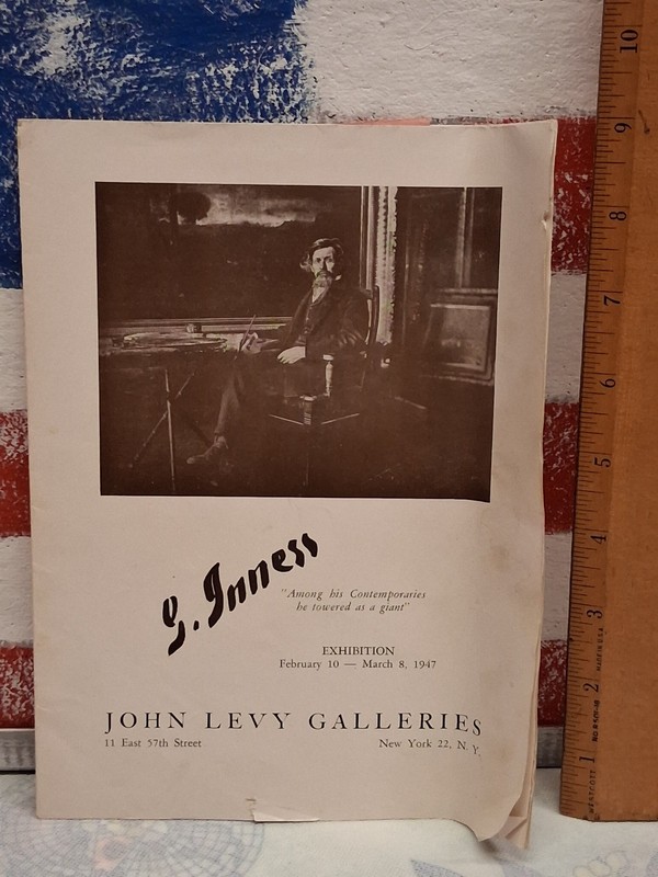 John Levy Gallery NY 1947 George Innis Art Exhibition Poster Brochure