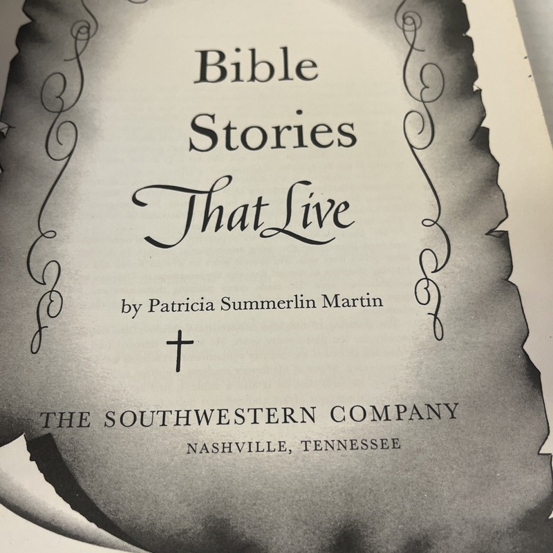 "Bible Stories That Live" Patricia S. Martin 1966 1st Edition gallery
