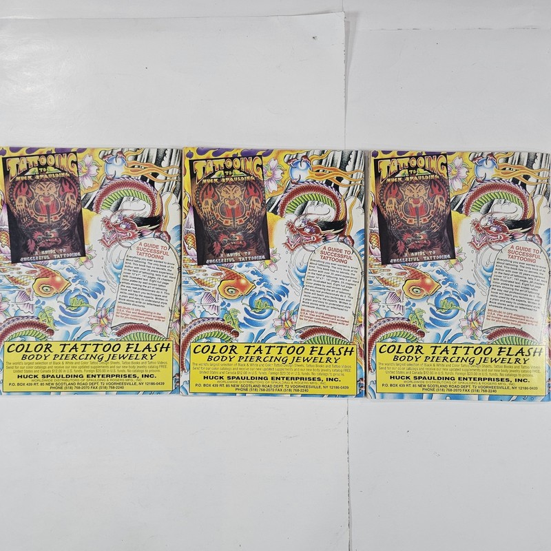 Vintage 1990s Lot Of 3 Tattoo Magazines Issue #116-118 gallery