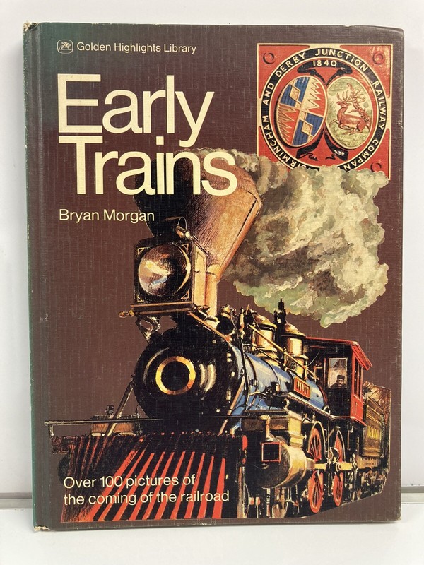 Early Trains Illustrated Railway History Transport Steam Vintage Hardcover (10)