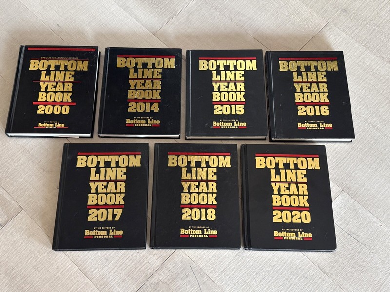 Bottom Line Year Book 2000 2014 2015 2016 2017 2018 2020 – 7 Book Lot