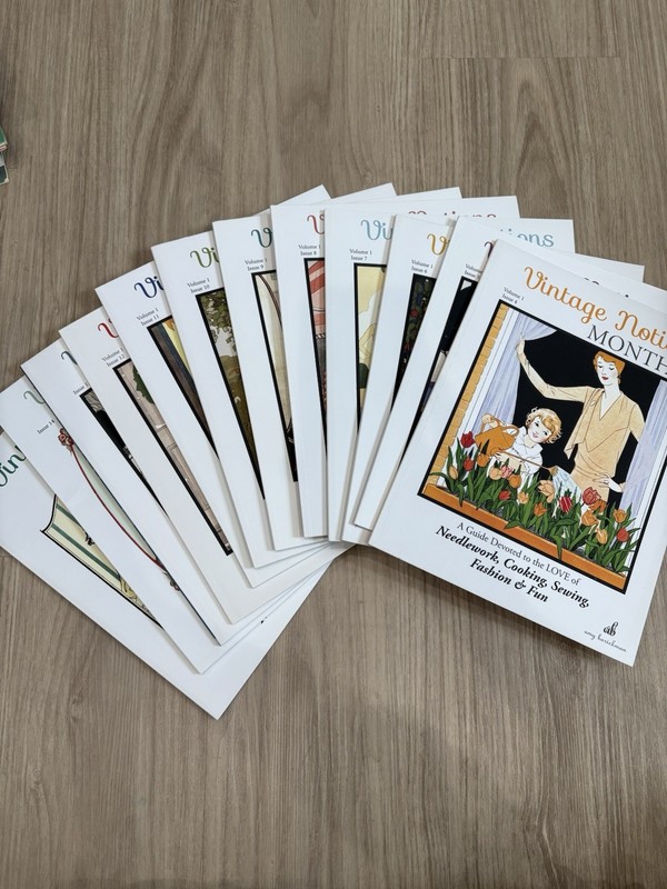 Vintage Notions Monthly By Amy Barickman Volume 1 Issue 4-15, 11 Total Issues