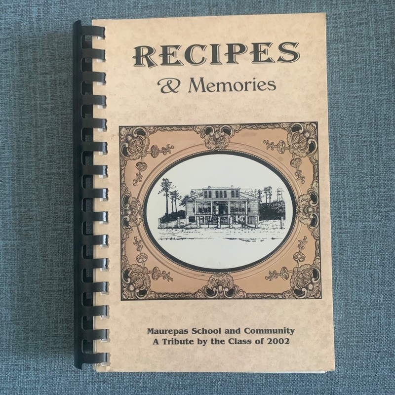 Maurepas School Louisiana Cajun Creole Spiral Cookbook Recipes Memories Vintage