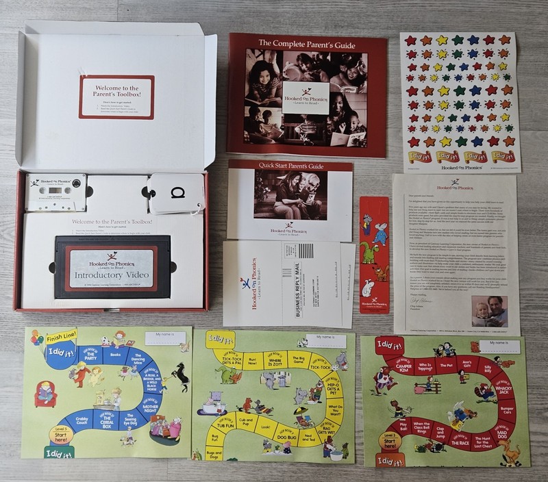 Hooked on Phonics Learn To Read Levels 1-5 Complete Box Set BUNDLE Extras Kits gallery