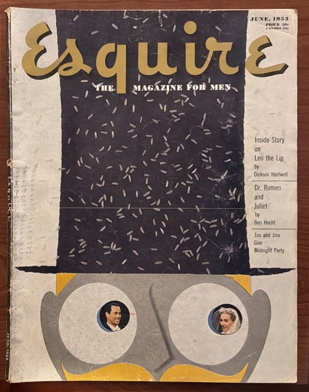 Esquire Magazine – June 1952 – Complete w/Ray Bradbury Fiction – Hawley Pin-up