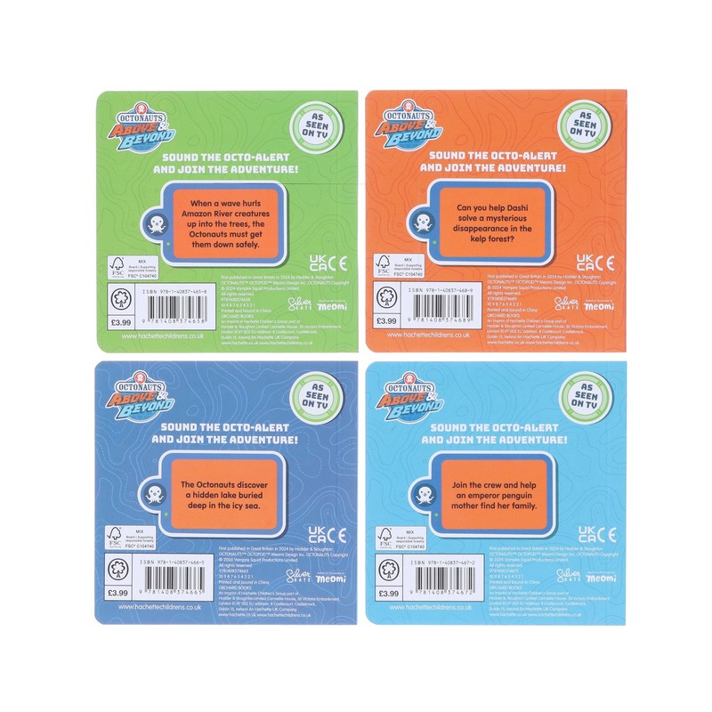 Octonauts Above & Beyond Little Library 4 Books Box Set - Ages 3+ - Board Book gallery