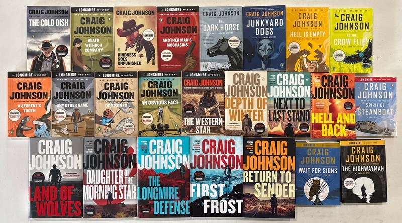 Complete WALT LONGMIRE Mystery Series Books 1-24 CRAIG JOHNSON Lot Set Netflix
