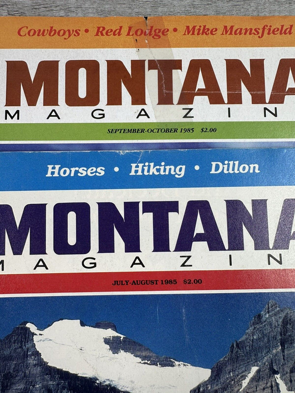 Vintage 1985 Lot Of 4 Montana Magazine Bimonthly Issues gallery